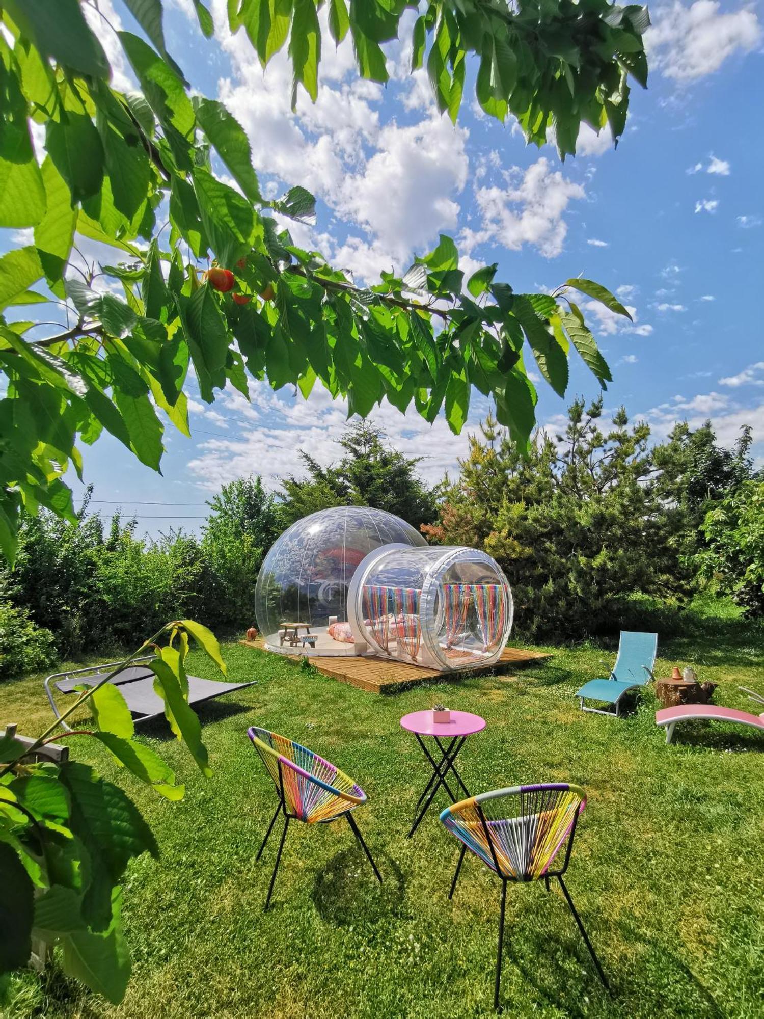 La Bulle Des Champs Bed & Breakfast Champmotteux Exterior photo